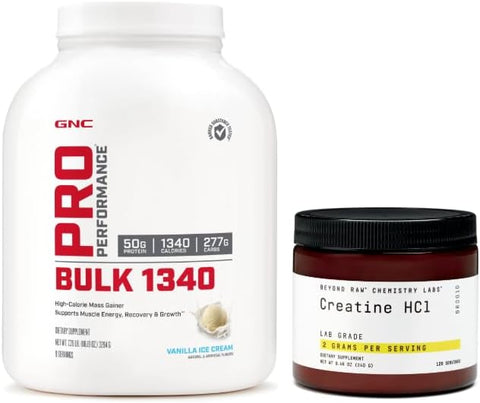 Pro Performance Bulk – Creatine HCL Beyond Raw Chemistry Labs – Baunilha – 500g - GNC