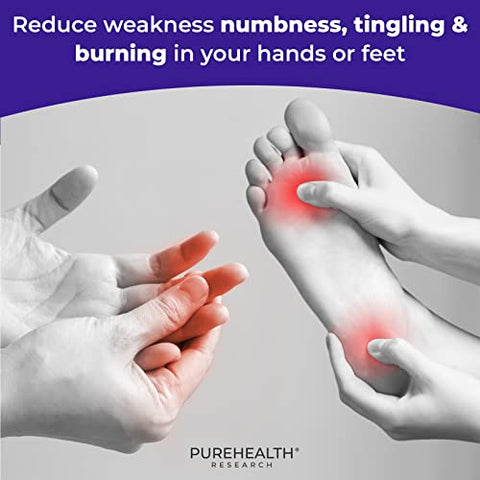 Fórmula Nerve Regen PUREHEALTH RESEARCH – Regeneração Nervosa, 60 cápsulas, 500mg