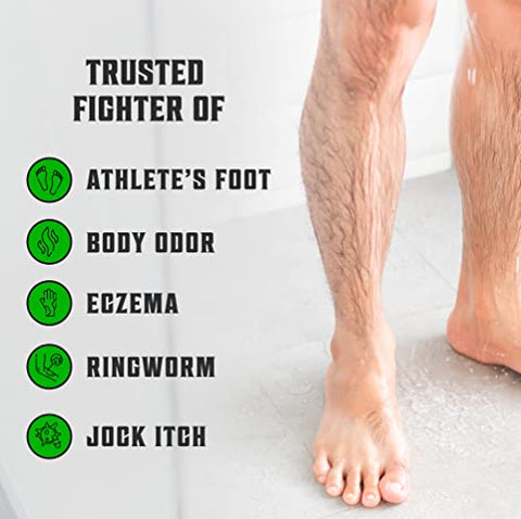 Sabonete Viking Revolution Tea Tree Oil para Homens – Combate Pé de Atleta, Fungos nas Unhas, Coceira na Virilha, Eczema, Tinea Corporis