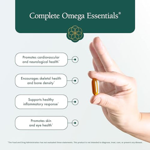 Suplemento Completo de Ômega Essentials – Mistura Equilibrada de Ômega 3, 6, 7 – 60 cápsulas – Marca Natura - Natura Health Products