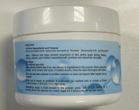 Creme Roycederm para Dermatite Seborreica, Tratamento do Couro Cabeludo para Psoríase, Foliculite, Couro Cabeludo Seco, Caspa, Creme Anti-Coceira para Alívio Calmante – 50g