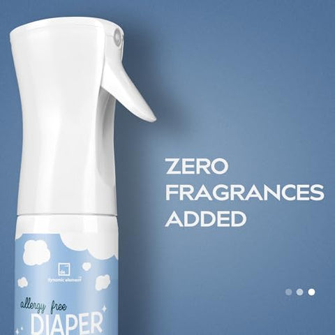 Dynamic Element - Spray Neutralizador de Odores para Lixeira de Fraldas – Fórmula Mineral Patenteada – 9 ml – Elimina odores de fraldas sem perfume