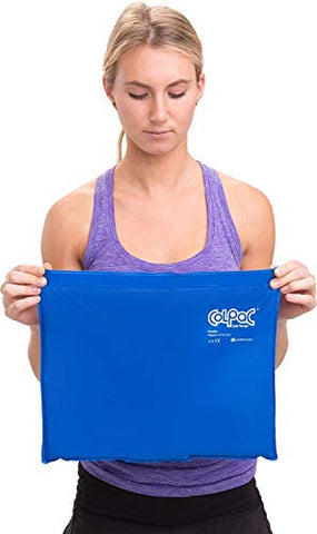 ColPac Gel Reutilizável para Terapia Fria no Joelho, Braço, Cotovelo, Ombro, Costas – Alívio de Dores, Inchaços, Hematomas, Entorses, Inflamações (11″x14″) – Azul - Chattanooga