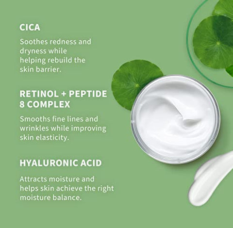 Cica Hidratante Facial Coreano 150ml para Mulheres, Anti-Envelhecimento, Pescoço, Peito, Creme Dia e Noite - Meebak