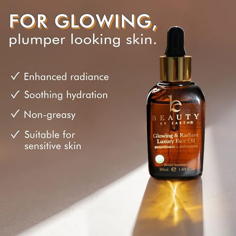 Óleo Facial Orgânico Beauty by Earth – Iluminador 30ml