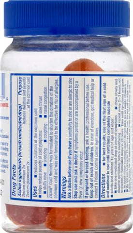 Cold Remedy – Gotas Medicinais de Zinco para Resfriado, Sabores Variados, Homeopático, Remédio para Encurtar Resfriados, Reduz a Duração do Resfriado, 25 Unidades - Zicam