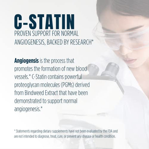 Aidan Products - C-Statin Support: Extrato Proprietário Clinicamente Estudado (120 Cápsulas) | Suporte para Angiogênese Normal