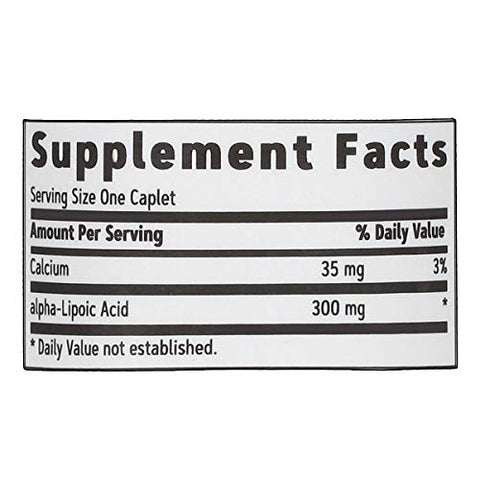 Ácido Alfa-Lipóico 300mg, 60 Cápsulas, Suporta Regeneração Antioxidante - GNC