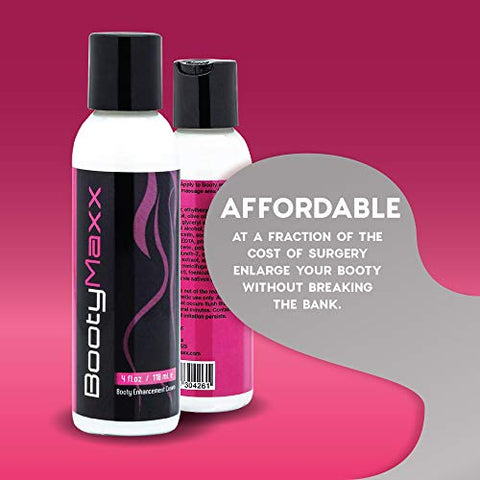 BootyMaxx - Kit Creme e Pílulas – Creme para Aumento de Glúteos – Creme Natural para um Bumbum Maior em Mulheres – Ajuda a Reduzir Celulite e Estimula o Crescimento dos Glúteos