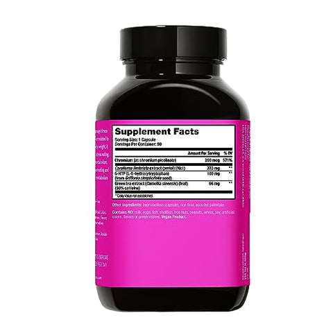 Skinny Bird – Supressor de Apetite para Mulheres com Caralluma, Cromo, 5 HTP Extrato de Chá Verde (90 Cápsulas) - HUM