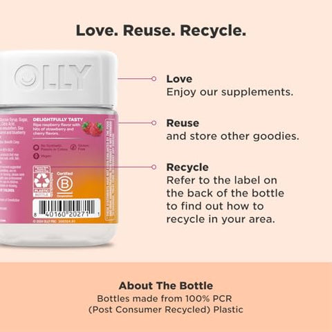 Focused Thinker Brainy Chews – Ômega-3 ALA, Vitaminas B6 – 60 gomas - OLLY