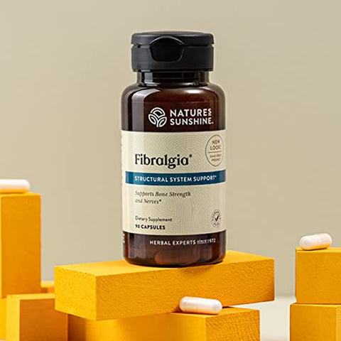 Nature's Sunshine - Nature’s Sunshine Fibralgia 90 Cápsulas – Alívio Natural para Fibromialgia