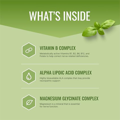 Nervprin – Suporte para Nervos – Benfotiamina, B12, Ácido R-Alpha-Lipoico, Corydalis, Boswellia, BioPerine – 60 Cápsulas – Fabricado nos EUA - Approved Science