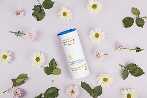 Nature's Baby Organics - Nature’s Baby Organics Pó de Bebê Orgânico Sem Milho/Talco, com Aloe Vera, Suave e Gentil, 100% Orgânico, Hipoalergênico, Sem Fragrância, 4g Cada, 2 Pacotes