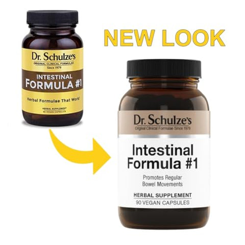 Dr. Schulze's - Dr. Schulze’s Fórmula Intestinal #1 Limpeza do Cólon Cápsulas Laxantes, 90 Unidades (90 Cápsulas) – Embalagem Pode Variar