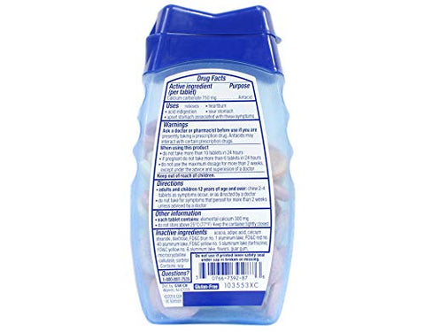 TUMS - Tums Smoothies Berry Fusion e Frutas Sortidas 60 Unidades Cada – Delicioso e Eficaz para Alívio da Azia
