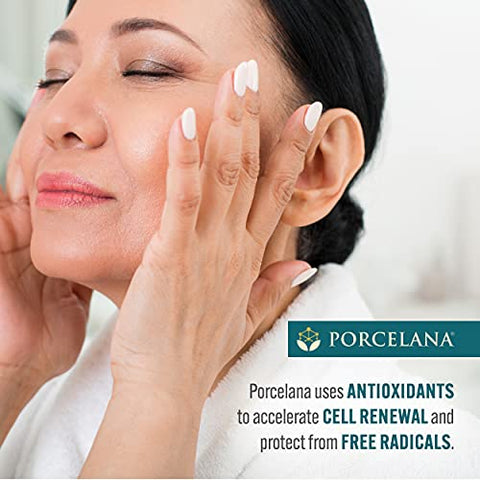 Creme Clareador de Pele Porcelana Hidratação Diurna para o Rosto – 50g