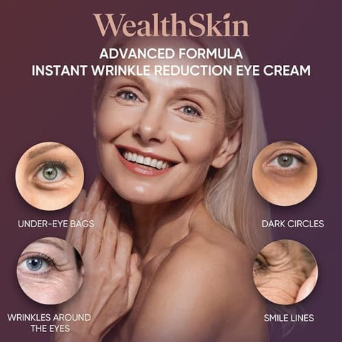 Wealthskin - Creme Instantâneo para Rugas nos Olhos: Efeito Firmeza Temporário – 30g