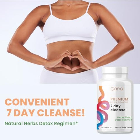 Oona Health - Premium 7 Day Cleanse: Detox Avançado com Mistura Herbal Exclusiva – 7 Dias de Limpeza Intensa
