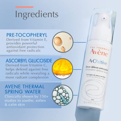 Eau Thermale Avène A-Oxitive Serum Antioxidante Defesa, Vitamina C – 30ml