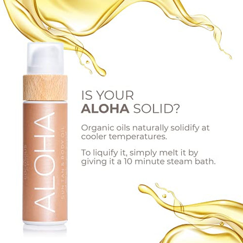 ALOHA Bronzeado Solar – Óleo de Coco Natural 100ml - COCOSOLIS