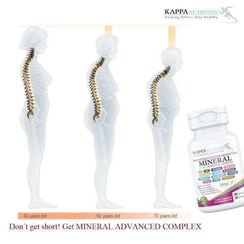 Vitaminas K2, D3, Zinco, Selênio, Vanádio, Cobre, Manganês, Potássio, Molibdênio, Cálcio, Cromo, Iodo, Boro – 90 Cápsulas – Mineral 13 em 1 - KAPPA NUTRITION