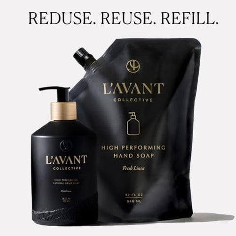 L'AVANT Collective - Recarga de Sabonete Líquido L’AVANT Collective | Ingredientes Luxuosos para Mãos Macias | Alta Performance