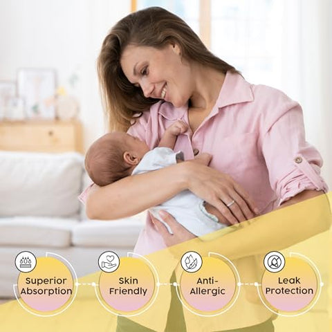 Estetiira - Absorventes de Amamentação Descartáveis 200 Unidades – Ultra Absorventes, Mantenha-se Seca