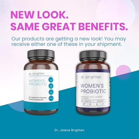 Probiótico Feminino – Probióticos, Prebióticos com Antioxidantes | 60 cápsulas | 30 bilhões de UFC | Saúde Feminina | Marca Dr. Brighten - Dr. Brighten