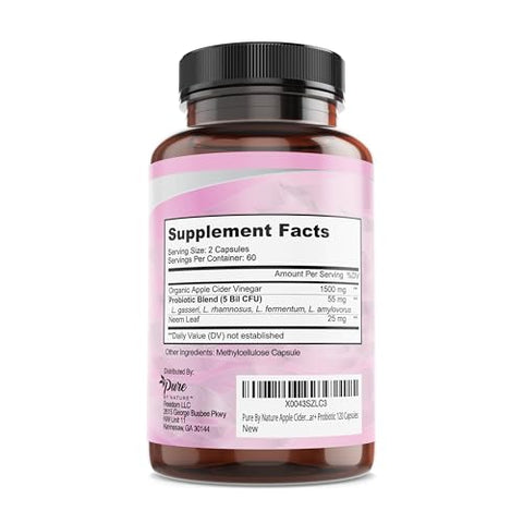 Probiótico de Vinagre de Maçã Pure By Nature para Mulheres – Benefícios para a Saúde Feminina
