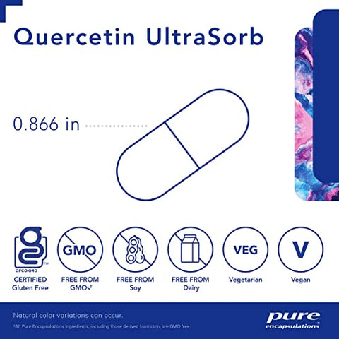 Quercetin UltraSorb | Suporte Celular, Imunológico e Cardiovascular Aprimorado | 90 Cápsulas - Pure Encapsulations