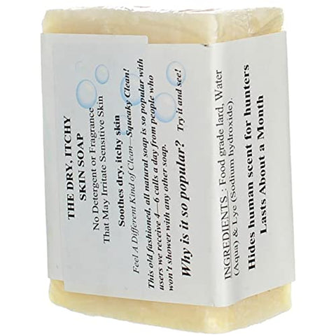 GRANDMA'S PURE & NATURAL - Sabonete em Barra de Lye Puro da Vovó – 170g Sem Fragrância para o Rosto