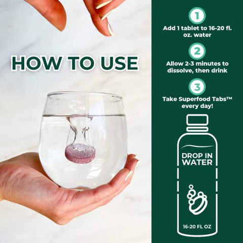 da Superfoods Company – Bebida Detox e Suplemento Nutricional para Mulheres - Superfood Tabs