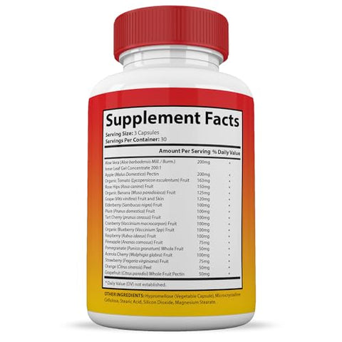 Justified Laboratories - (4 Pacotes) Suplemento Vital de Frutas e Vegetais Integrais Vermelhos – Marca Vital