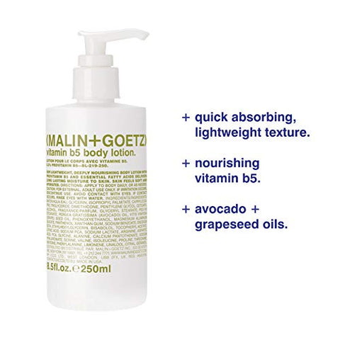 MALIN+GOETZ - Loção Corporal Malin Goetz Vitamina B5 para Mulheres – Hidratação e Nutrição Intensa (200ml)