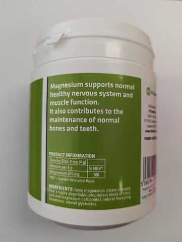 MAG365 Magnesium - Your Everyday Magnesium - Mag365 | ITL Health | Citrato de Magnésio Iônico | Metabolismo Saudável, Formação de Tecidos | 100g