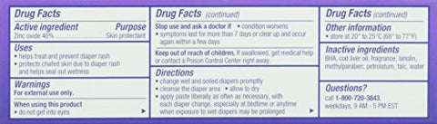 Creme para Assaduras de Bebê com Óxido de Zinco 40%%, Tamanho de Viagem, 1 oz (Pack com 6) - Desitin