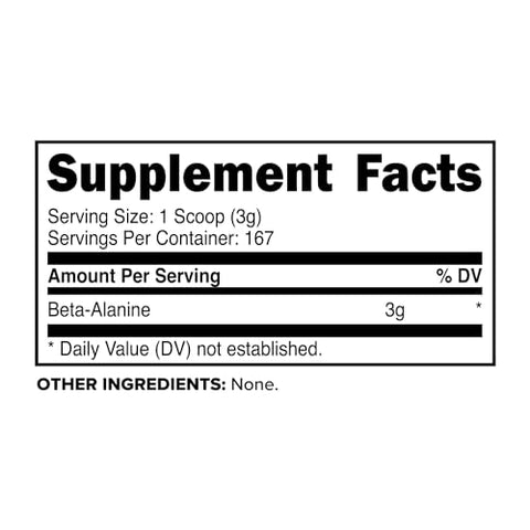 Beta Alanine em Pó 500g – Pré e Pós-Treino – Sem Sabor - Primaforce