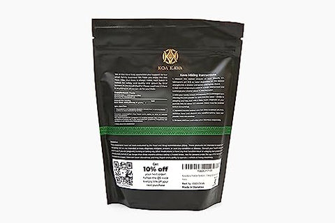 Vanuatu Koa Kava em Pó – Chá de Kava Premium Noble Waka feito a partir de Raízes Laterais em Vanuatu para Relaxamento Autêntico. Embalagem de 454g