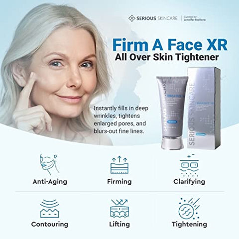 Firm A Face XR – Redutor de Linhas Finas, Rugas e Poros Dilatados – Efeito Imediato – 3.2 Fl Oz (1pack) - Serious Skincare