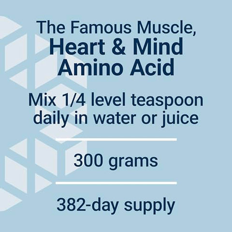 Taurine Powder – Suporte Cardiovascular Saudável, Promove Saúde Cerebral, Envelhecimento Saudável e Recuperação Muscular e de Exercícios – Sem Glúten, Não-OGM, Vegetariano – 300g - Life Extension