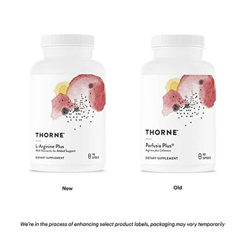 L-Arginine Plus – Suporte à Função Cardíaca, Produção de Óxido Nítrico e Fluxo Sanguíneo – 180 cápsulas - THORNE