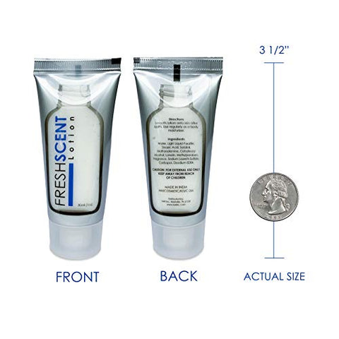Loção Freshscent 30ml (Pacote com 100 unidades) Tamanho de Viagem para Hotel, Amenidades e Artigos de Higiene em Atacado