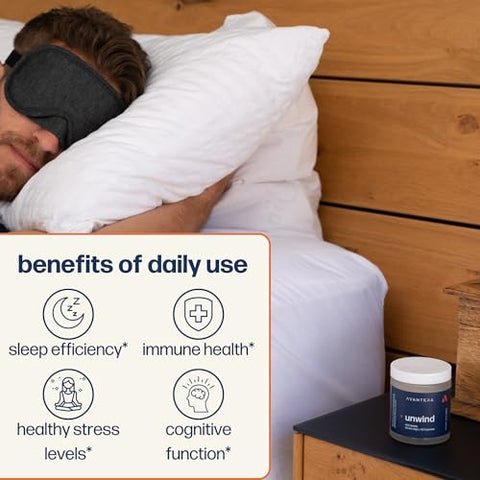 Premium Nootropic Unwind | Suporte para Níveis Saudáveis de Estresse | Marca Avantera - Avantera