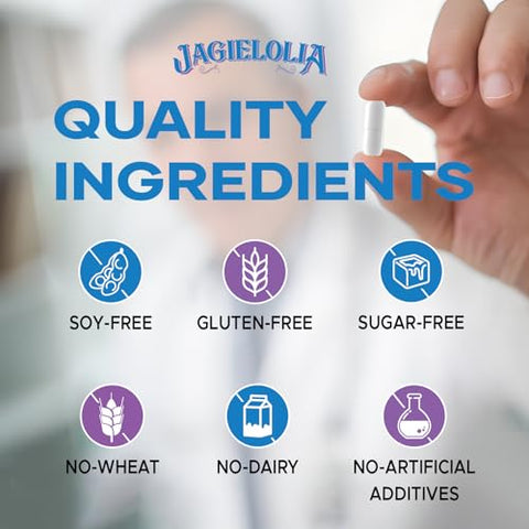 Jagielolia - All-In-One Detox Binder 1500 MG – Alta Bioacessibilidade, Limpeza do Fígado e Intestino com Carvão Ativado e Zeólita