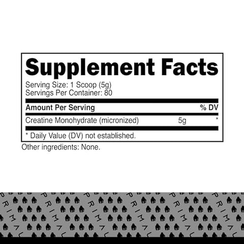 Creatine Monohydrate em Pó (400g) | Suplemento de Desenvolvimento Muscular Micronizado para Pré-Treino - Primal