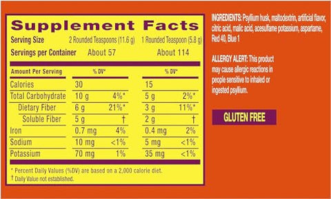 Berry Burst 114 DS – 680g – Fibra Solúvel para Saúde Digestiva - Metamucil