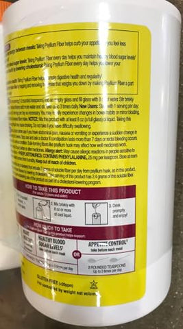 KIRKLAND - Kirkland Signature Psyllium Fiber Powder Sem Açúcar, 360 Doses – Fibra de Psyllium em Pó, 360 Doses
