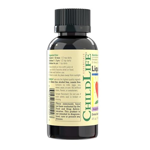 Suplemento de Ferro Líquido para Crianças, Gotas de Ferro, Suplemento de Ferro para Bebês, Livre de Glúten – Natural, 30ml - CHILDLIFE ESSENTIALS