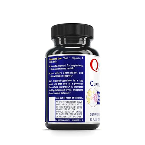 Labs NAC – N-Acetil-L-Cisteína, Fígado | 60 cápsulas | 500mg | Detox e Saúde Hepática - Quantum Nutrition